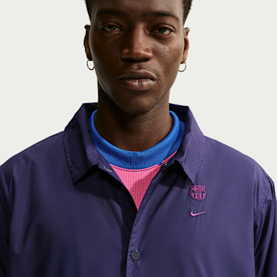 FC Barcelona Club Men's Nike Soccer Coaches' Jacket. Nike.com